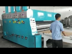 Mesin slotter printer 2 warna dengan umpan rantai