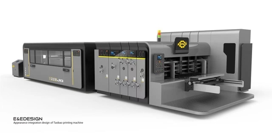 Mesin pembuatan kotak pizza yang dapat disesuaikan dengan percetakan 1-5 warna dan rol printer 300-800mm