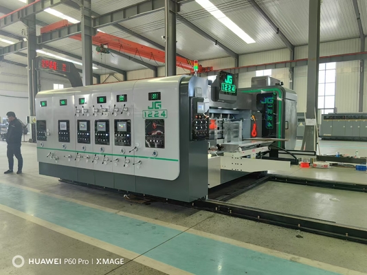 Printer Slotter dan Die Cutter Mesin cetak kotak bergelombang untuk pembuatan kotak karton