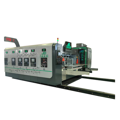 Flexo 3 Color Printer Cardbaord Corrugated Board Slotter Die Cutter Dengan Mesin Pisau