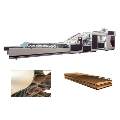 2+2+1 lapis kertas kraft kertas bergelombang kertas karton flute laminating mesin